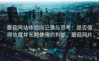 蘑菇网站体验向记录与思考：是否值得收藏并长期使用的判断，蘑菇网片
