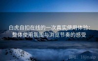 白虎自扣在线的一次真实使用体验：整体使用氛围与浏览节奏的感受