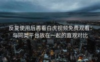 反复使用后再看白虎视频免费观看：与同类平台放在一起的直观对比