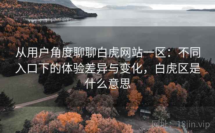 从用户角度聊聊白虎网站一区：不同入口下的体验差异与变化，白虎区是什么意思