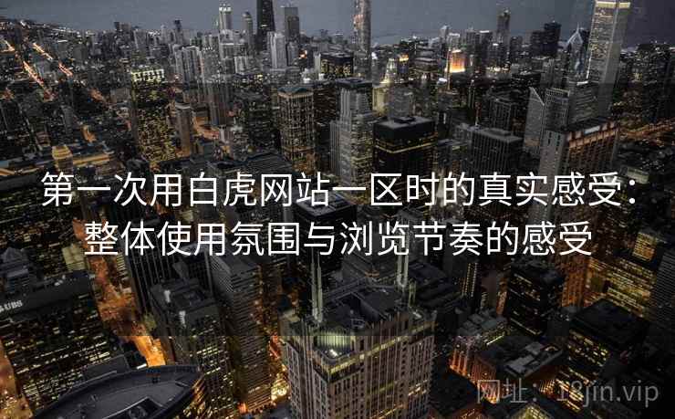 第一次用白虎网站一区时的真实感受:整体使用氛围与浏览节奏的感受 第一次用白虎网站一区时的真实感受:整体使用氛围与浏览节奏的感受