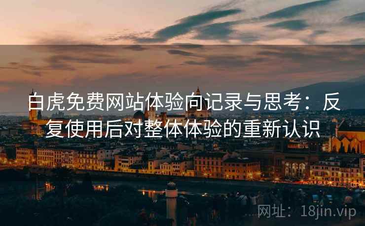 白虎免费网站体验向记录与思考:反复使用后对整体体验的重新认识 白虎免费网站体验向记录与思考:反复使用后对整体体验的重新认识