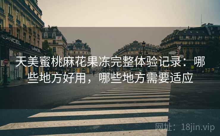 天美蜜桃麻花果冻完整体验记录:哪些地方好用,哪些地方需要适应 天美蜜桃麻花果冻完整体验记录:哪些地方好用,哪些地方需要适应