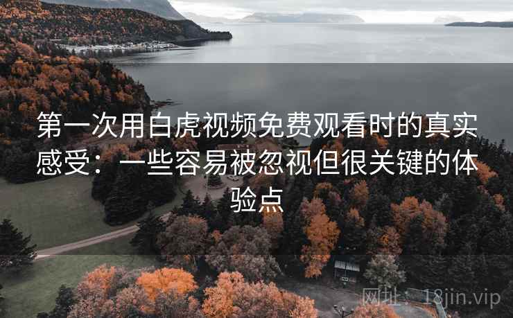 第一次用白虎视频免费观看时的真实感受:一些容易被忽视但很关键的体验点 第一次用白虎视频免费观看时的真实感受:一些容易被忽视但很关键的体验点